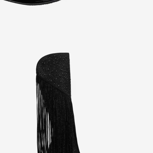 Jessica Simpson Asire Tall Crystal black fringe boot size 8 😍😍😍 current style - Picture 11 of 11